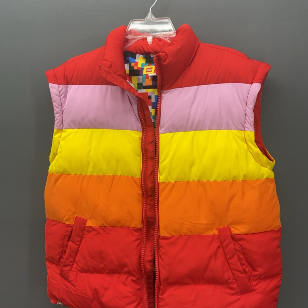 Lego Collection X Target Multi-Color Block Jacket/Vest Women’s Size XS - Picture 2 of 9